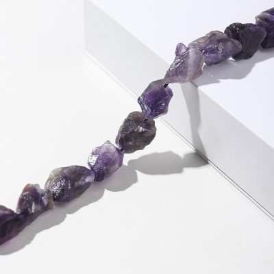 Natural Crystal Raw Unpolished Gemstone Ornaments Bracelet Loose Beads