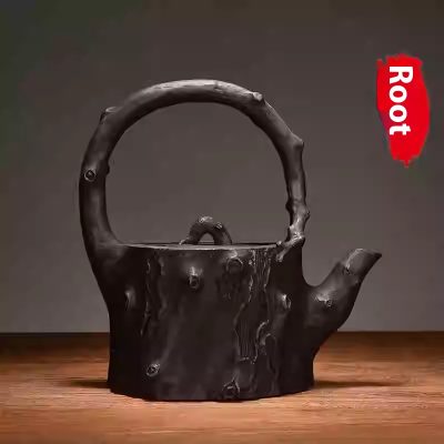 Handmade Iron Pot Chinese Lost-wax Casting Craft Cast Iron Teapot