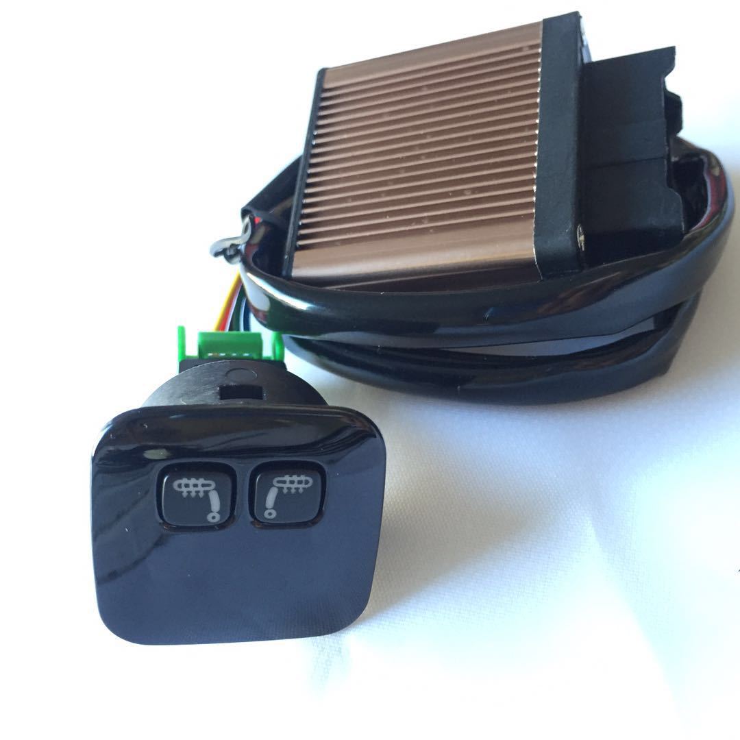 Car Seat Heating Modification Universal Double Heating Touch Screen Digital Display 5 Gear Temperature Control  Carbon Fiber Heating Pad