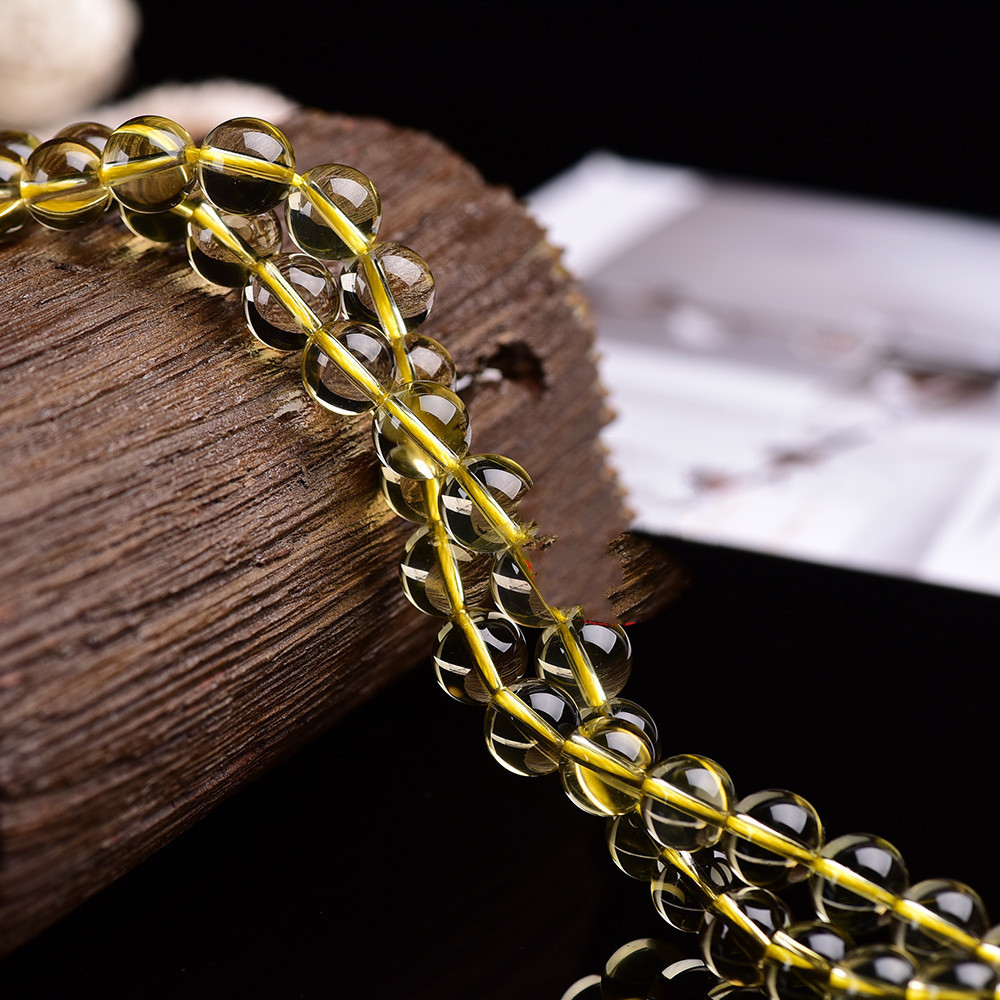 Natural Lemon Citrine Semi-finished Raw Polished Loose Beads