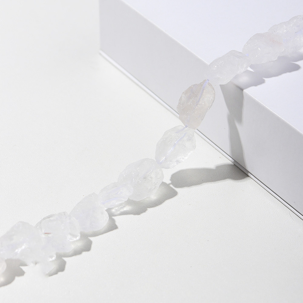 Natural Crystal Raw Unpolished Gemstone Ornaments Bracelet Loose Beads