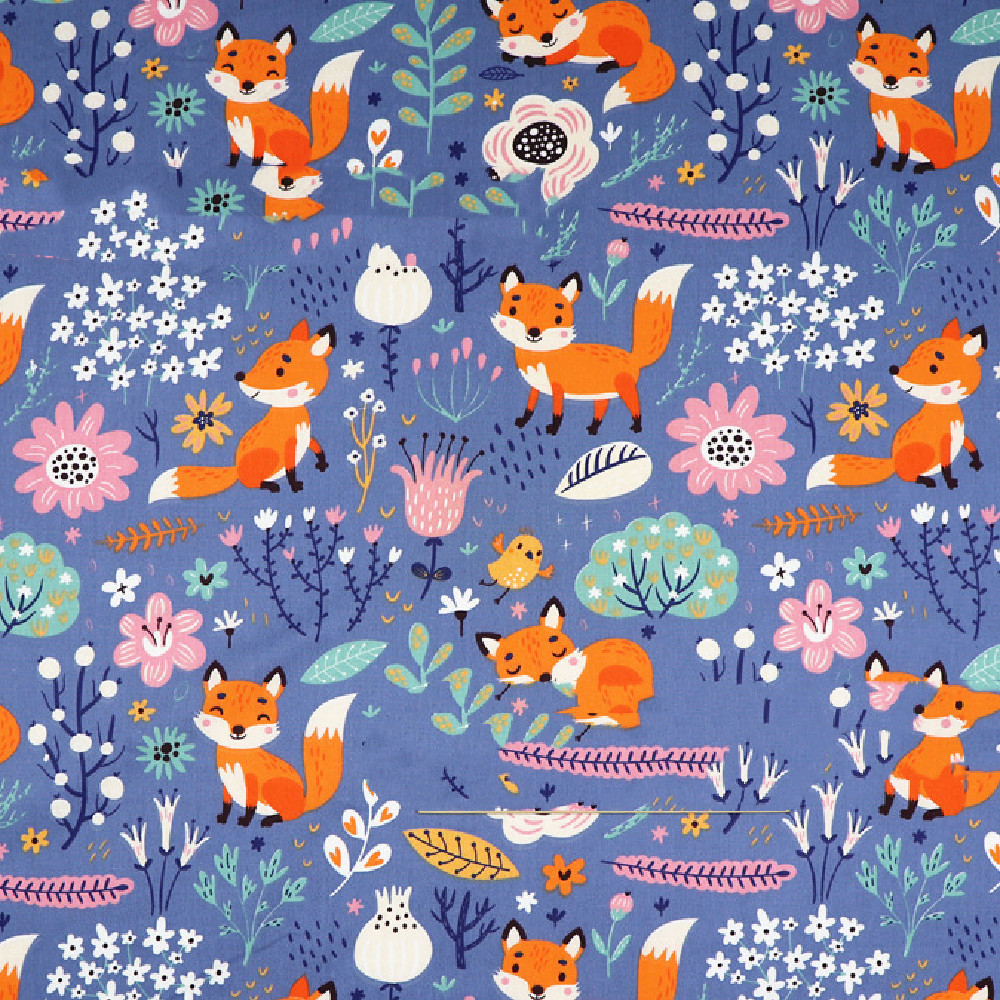 Cartoon Cotton Printed And Dyed Fabric