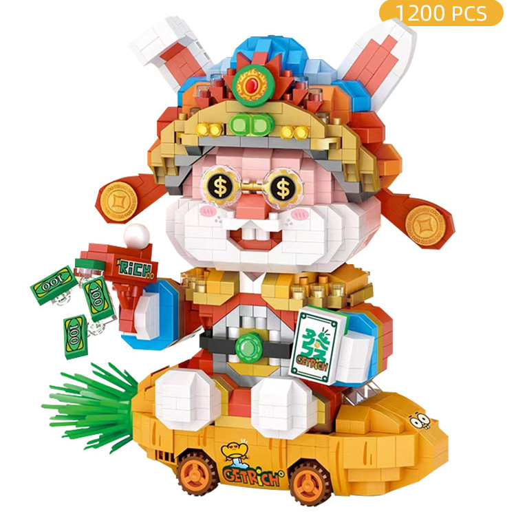 Assembled Micro-particle Building Block Toy Model