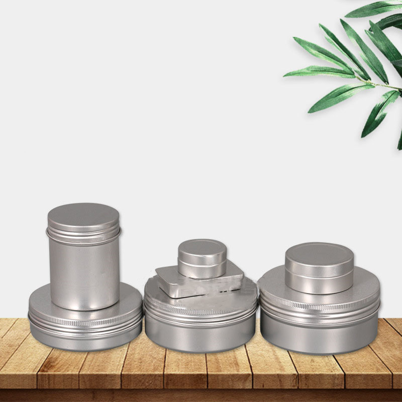 Aluminum Bottle Aluminum Box Cosmetic Box Round Teeth Threaded Metal Can