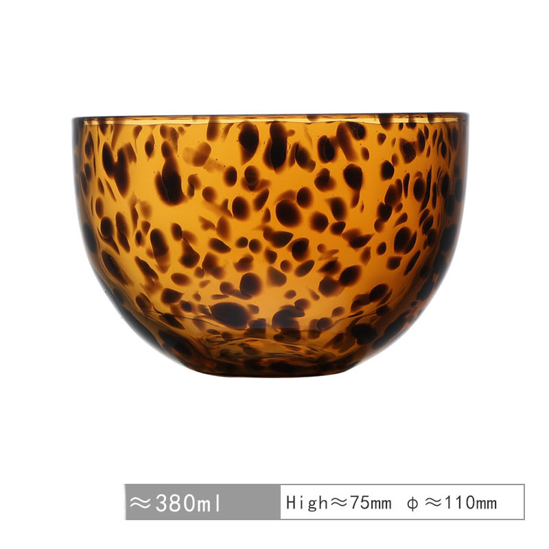 Fashion Retro Leopard Print Salad Bowl