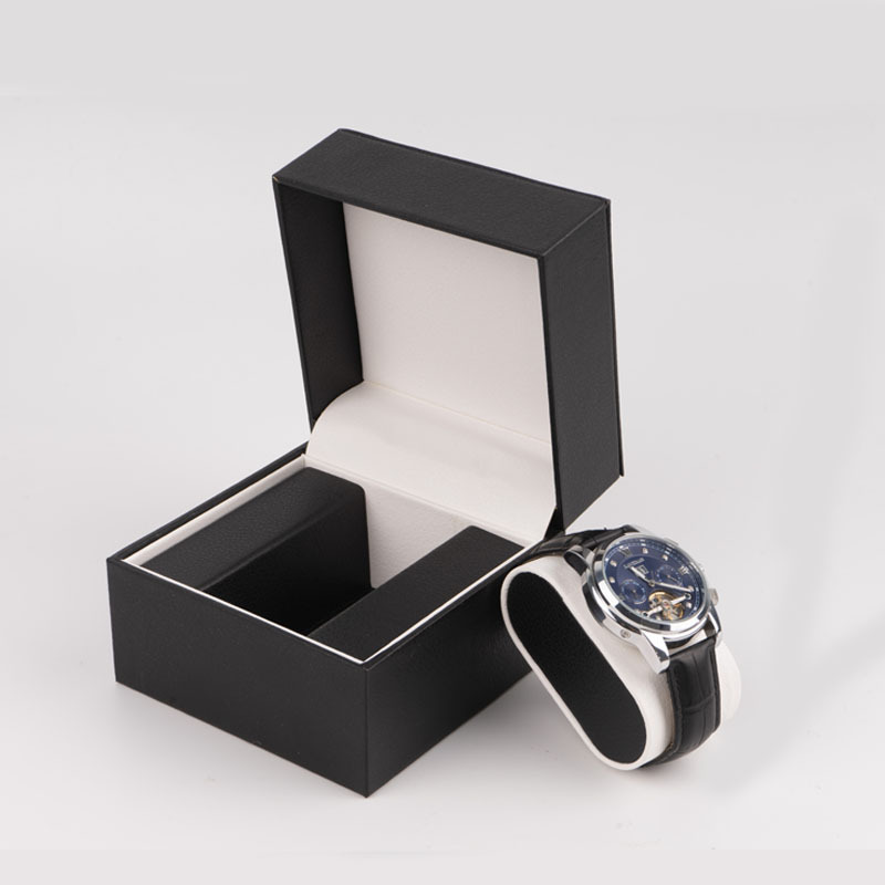Fashion Flip PU Leather Watch Storage Display Box