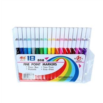 Students 12 Colors 18 Colors 24 Colors Students Children Kindergarten Watercolor Brush Student Gift Set Washable