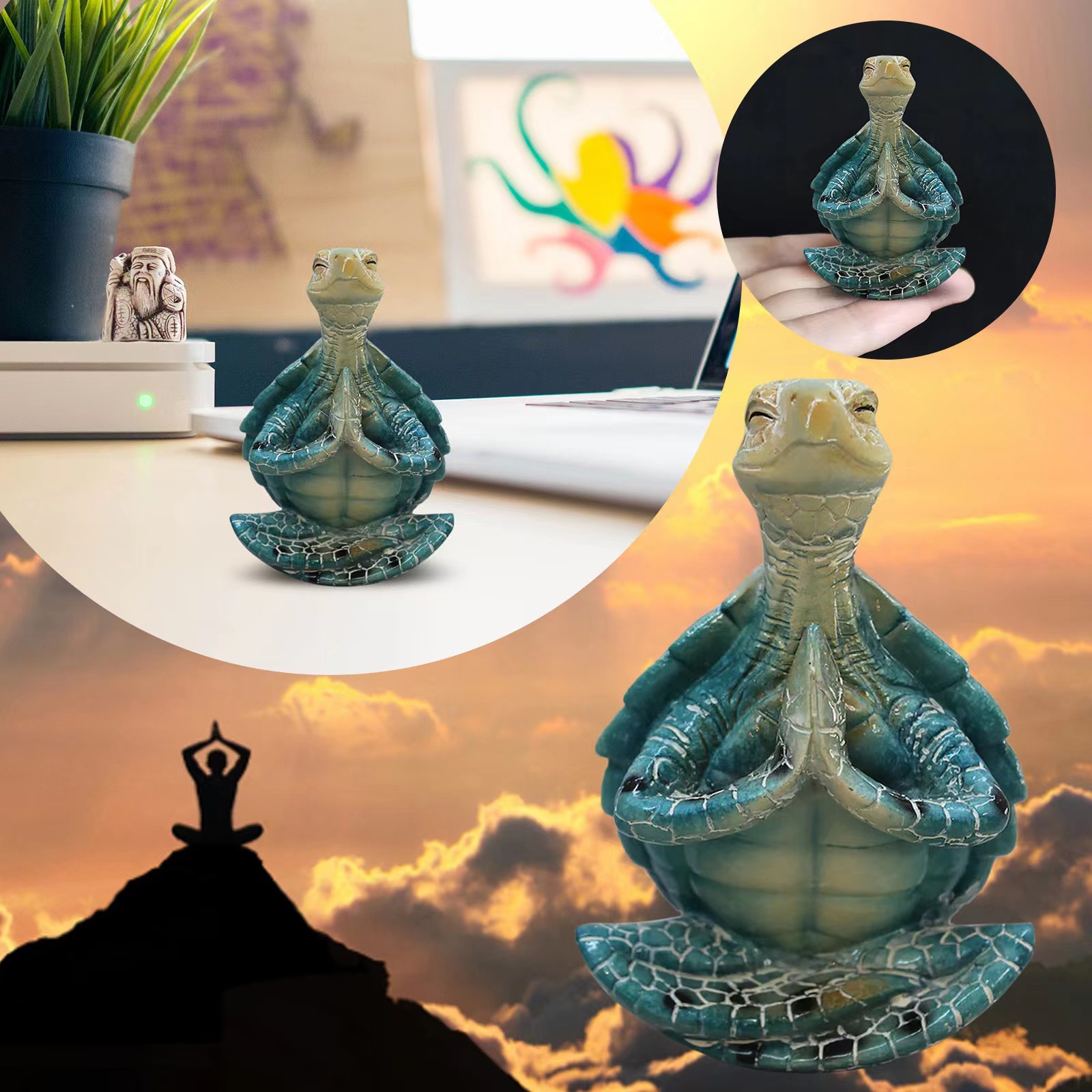 Home Turtle Meditation Leisurely Decorative Ornaments