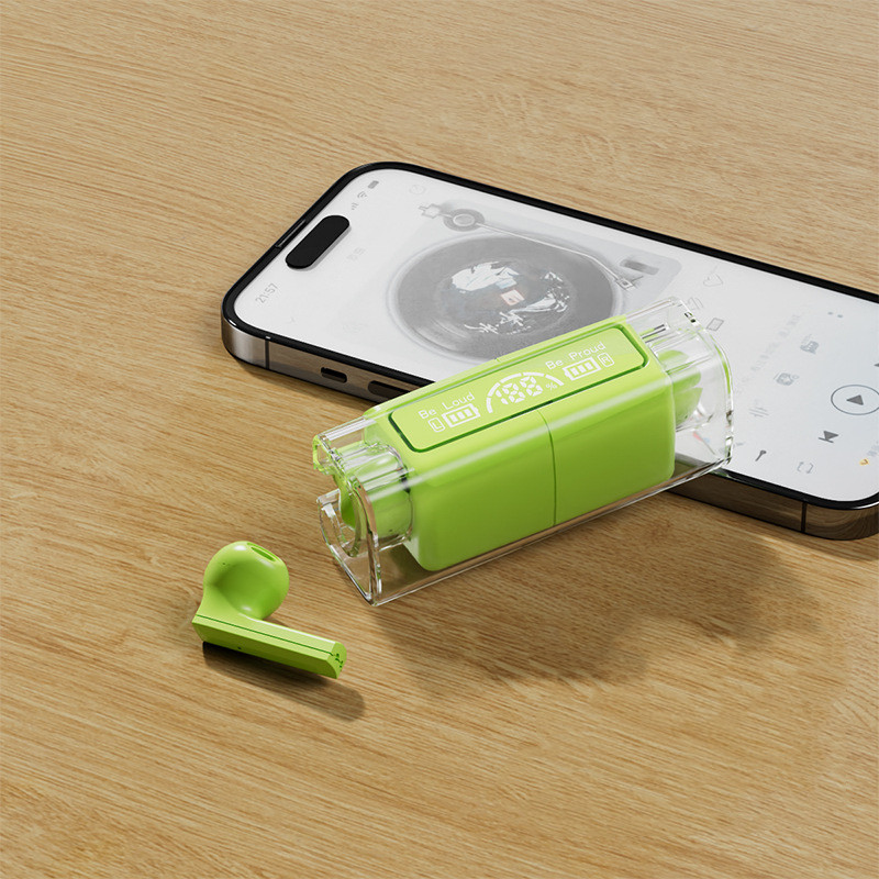 Translucent Bluetooth Headset Touch Intelligent Digital Display