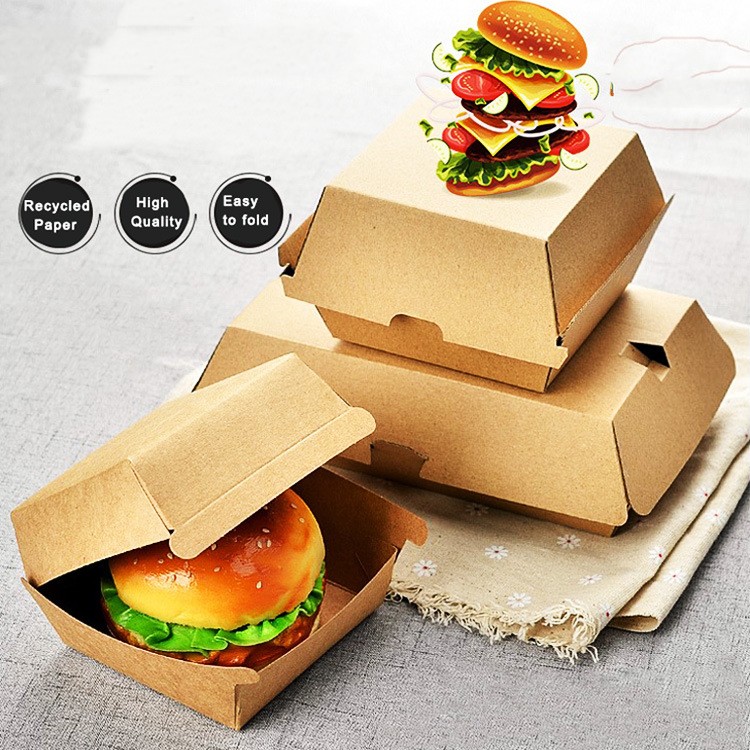 French Fries Hot Dog Food Kraft Paper Packaging Box