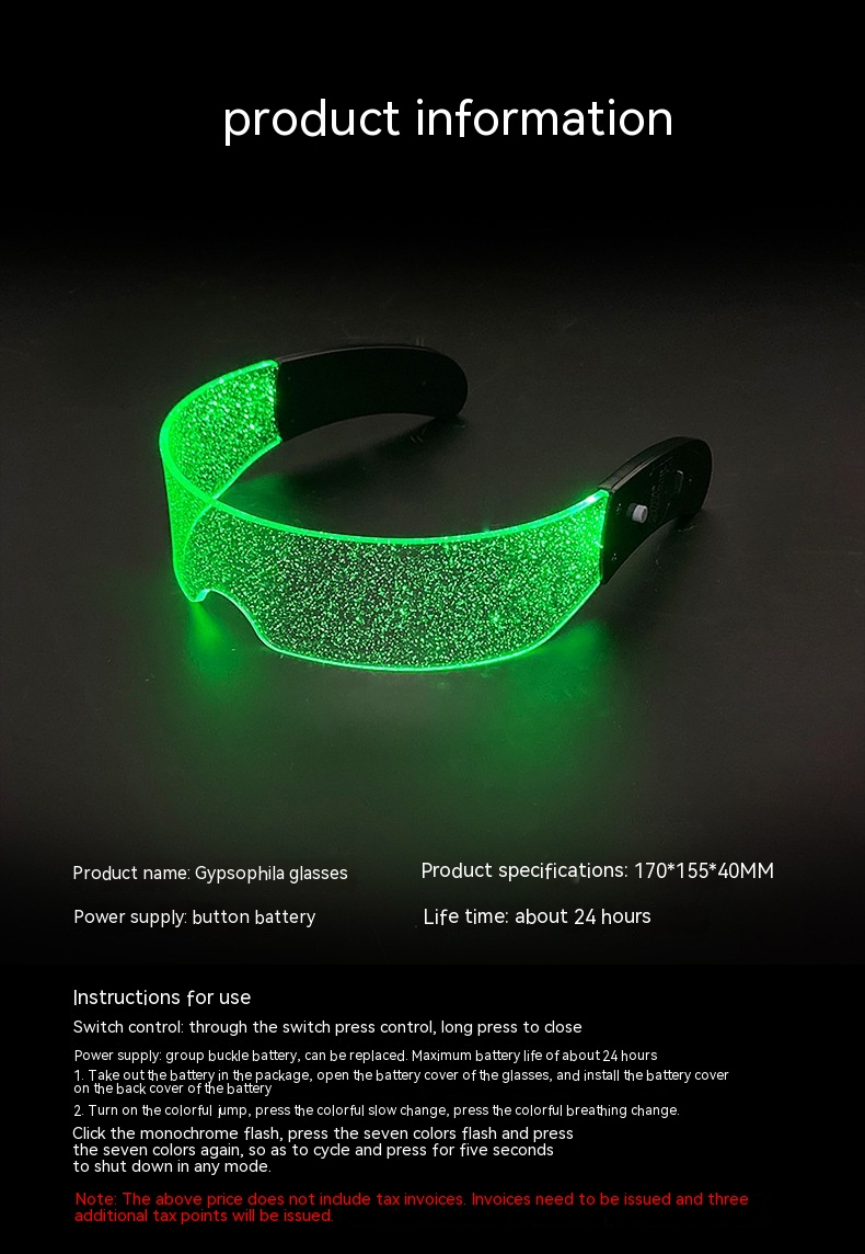 Future Technology Glasses LED Light Emitting Glasses
