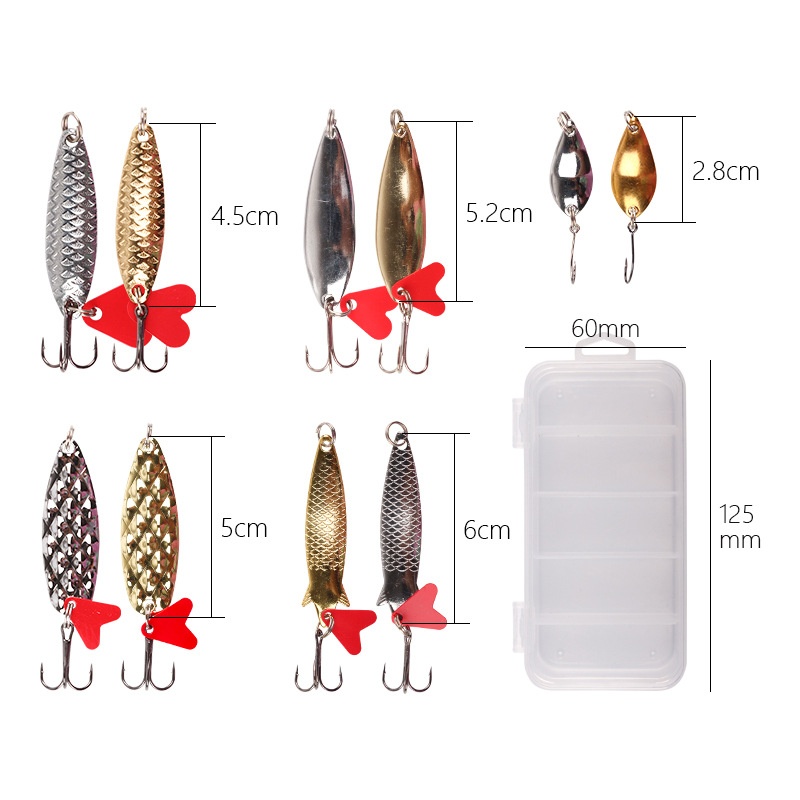 Lure Pineapple Sequin Box Iron False Bait