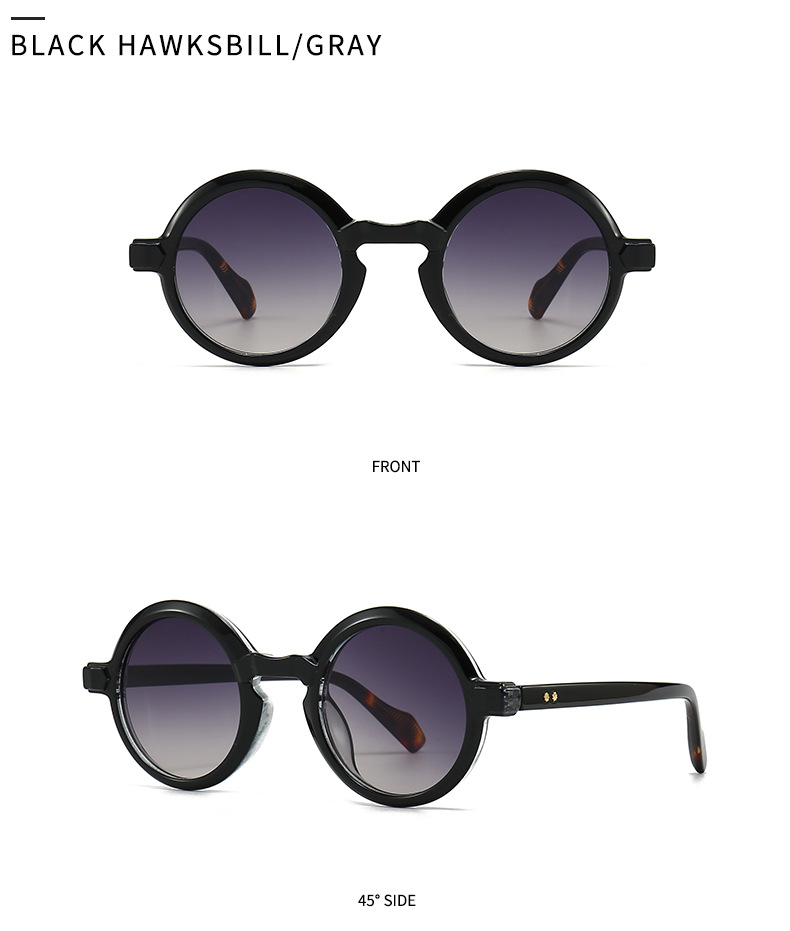 European And American Retro Artistic Sunglasses Modern Charm INS Style Round Sunglasses