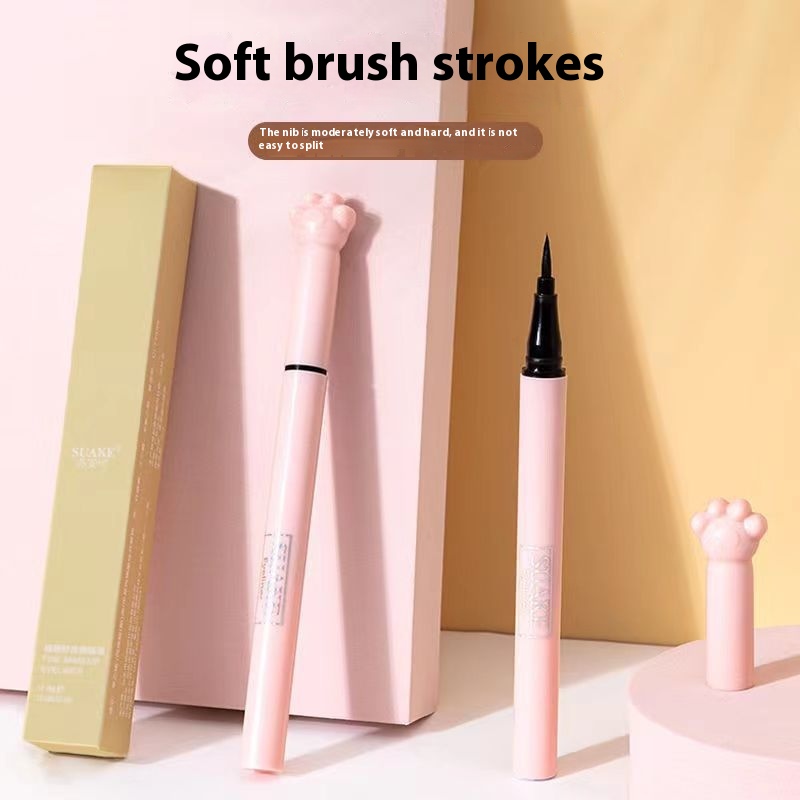 Cat's Paw Eyeliner Waterproof And Sweat-proof Long Lasting Non Smudge Ultra-fine Fine Head