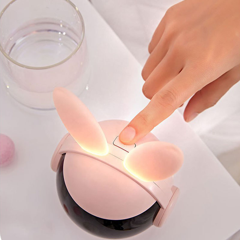 Smart Charging Night Light Eye Protection Bunny Children Clock
