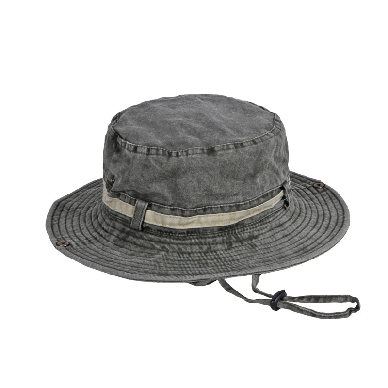 Universal Washed Cotton Sun-proof Sunshade Big Brim Climbing Hat