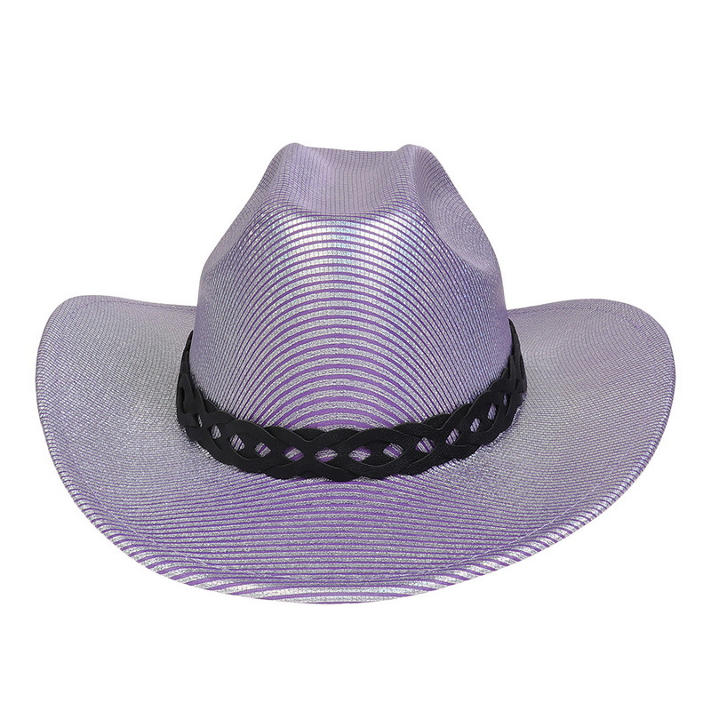Pearlescent Cowboy Hat Ball Party Topper Performance Props Cap