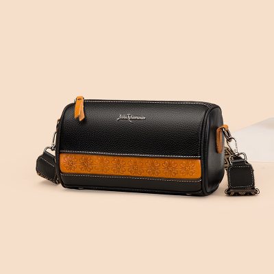 Leather Wide Shoulder Strap Women's Bag 2022 New Trend Fashion One Shoulder Diagonal Span