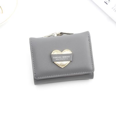 Fashion Women's Short Money Clip Small Three Fold Coin Bag