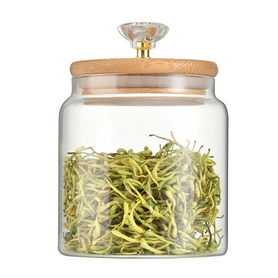 Glass Sealed Tin Tea Tin Food Grade Transparent Storage Tin