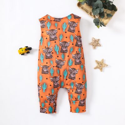 Shoulder Button Adjustable One-piece Romper