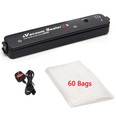 Automatic & Manual Vacuum Sealer For Dry And Wet Food Packaging With 60 Bags