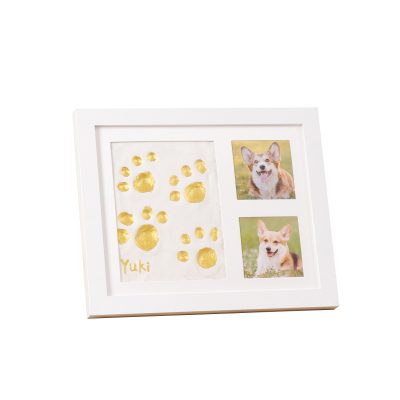 Handmade Pet And Baby Handprintfootprint Ink Pad Clay Memorial Photo Frame