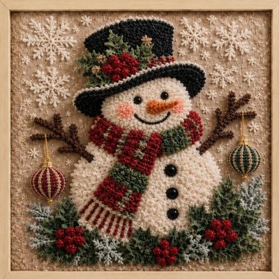 3D Christmas Fabric Stamp Painting Set
