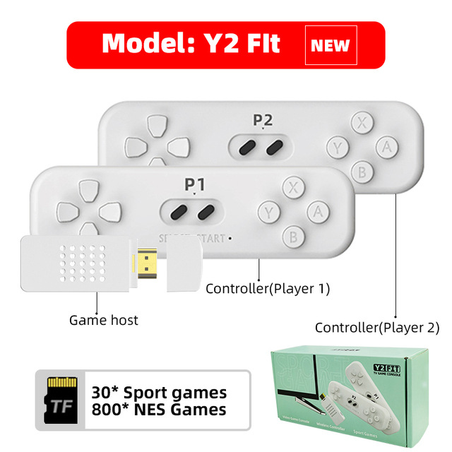 Interactive Motion Sensing Wireless Game Console Classic Mini HD Doubles