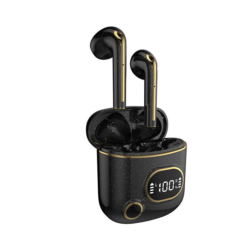 Wireless Binaural Motion Earplug Touch Digital Display Stereo