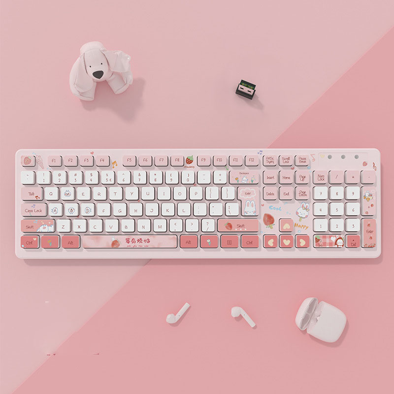 Plastic Wireless Keyboard For Computer