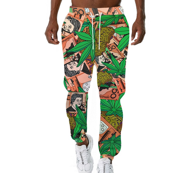 Men's Casual Sweatpants Plus Size Loose Jogging Pants