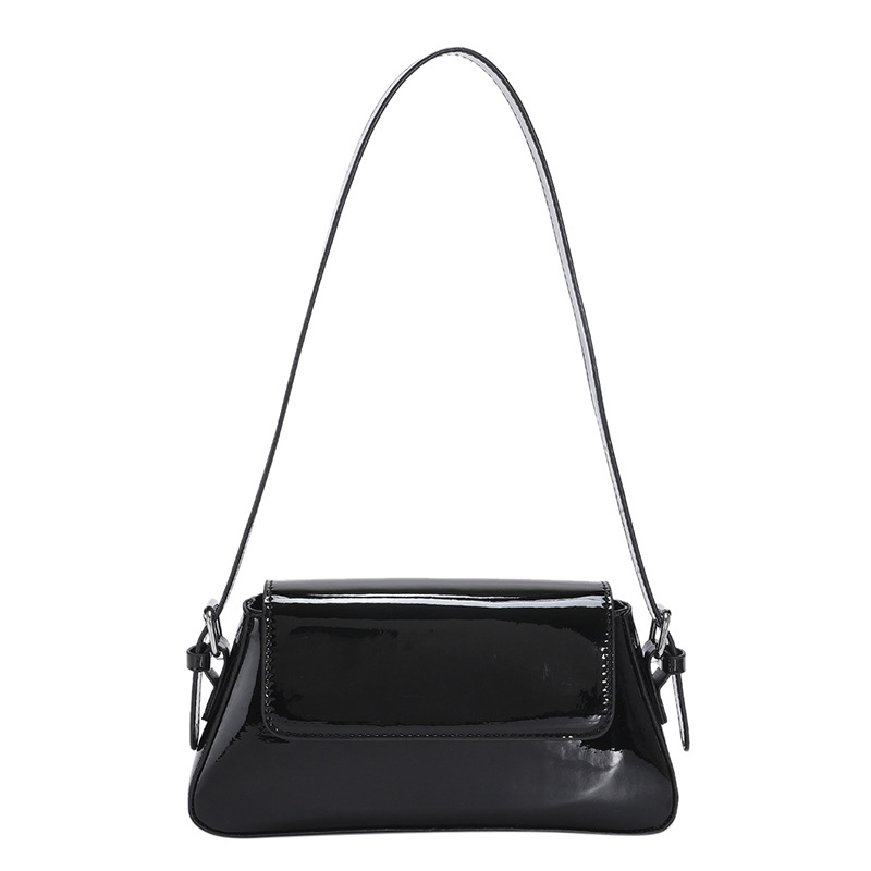 Women's Fashion Patent Leather Glossy Single Shoulder Crossbody Bag