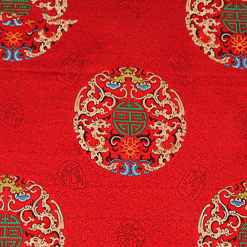 Fashion Chinese Jacquard Silk Satin Fabric