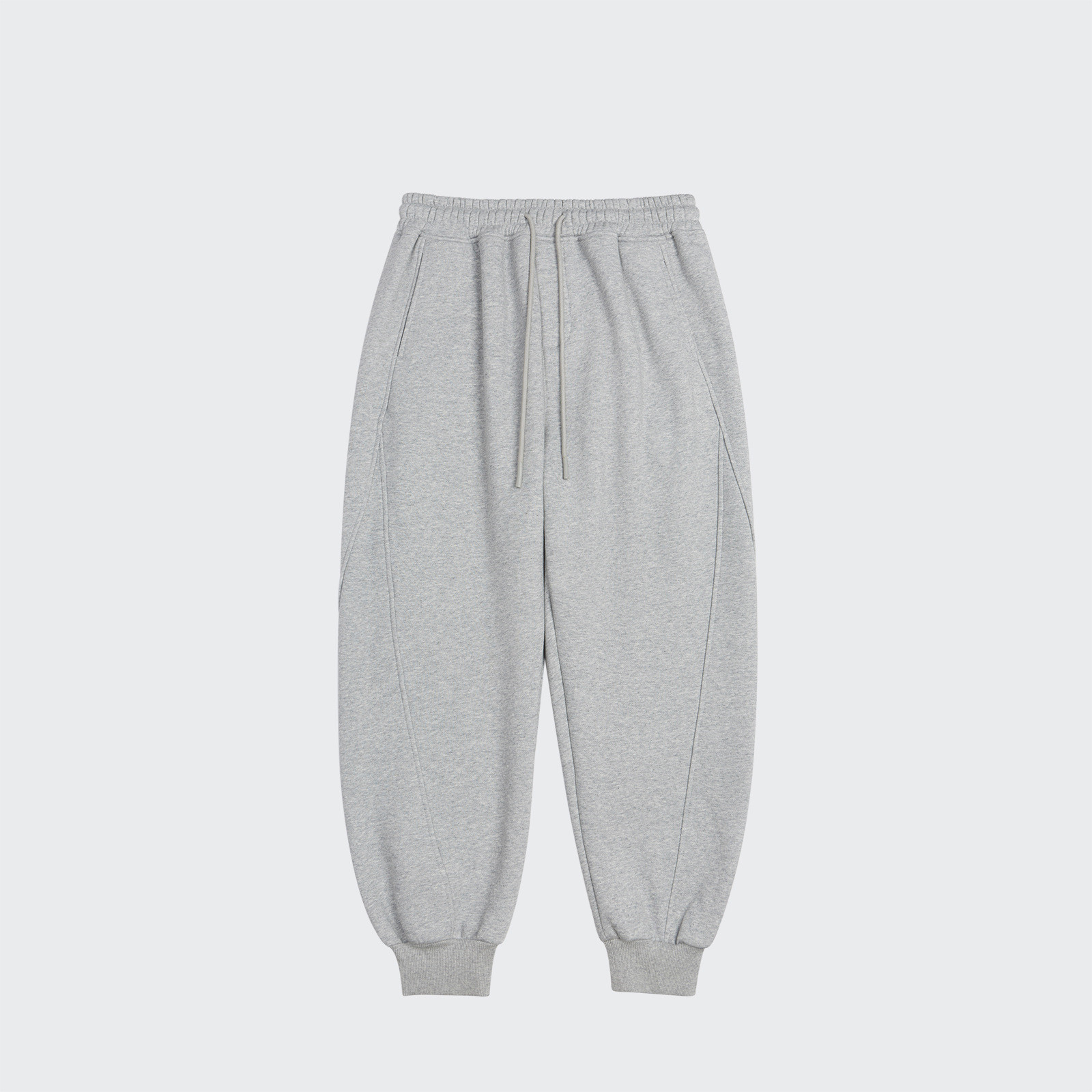 Men's Casual Solid Color Padded Sweatpants