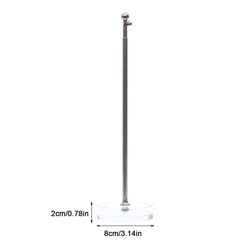 Crystal Base Telescopic Flagpole Ornaments