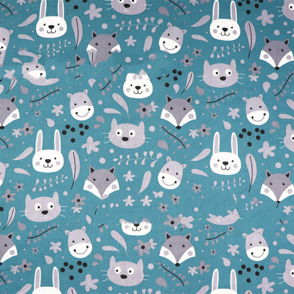 Cartoon Cotton Printed And Dyed Fabric