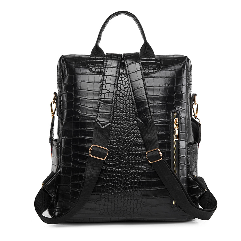 Backpack Female PU Soft Leather Women Leisure Backpack Simple Everything Large Capacity Bag