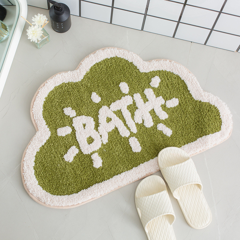Modern Minimalist Bathroom Faux Cashmere Water-absorbent Non-slip Carpet