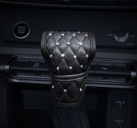 Car Interior For Car Diamond GearKnob Cover Handbrake Sleeve Safety Belt Shoulder Pad