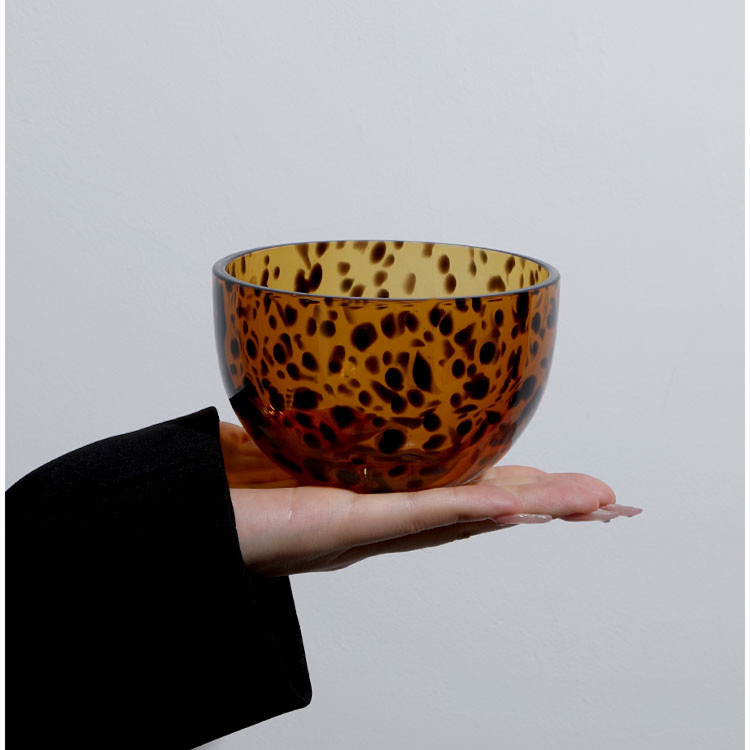 Fashion Retro Leopard Print Salad Bowl