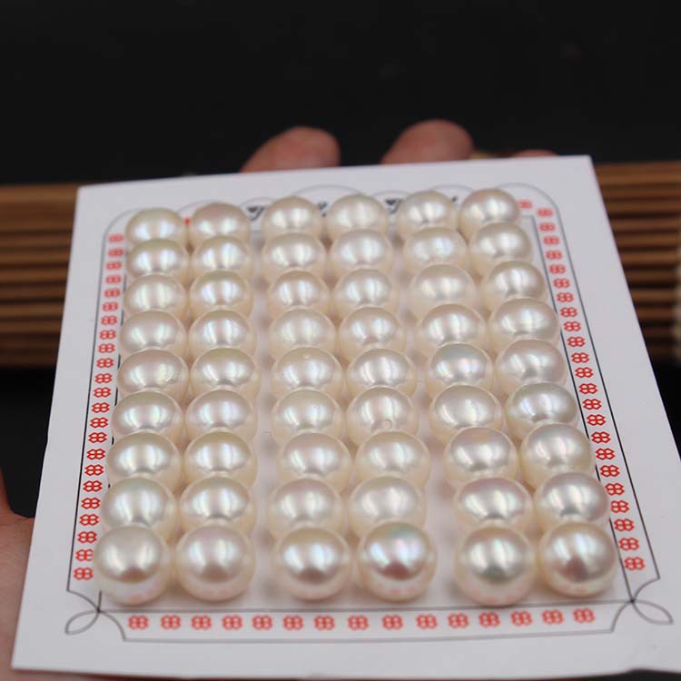 Half Hole Bread Bun Pearl Naked Bead