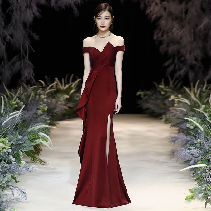 Women's French Style Temperament Celebrity Party Fishtail Dress