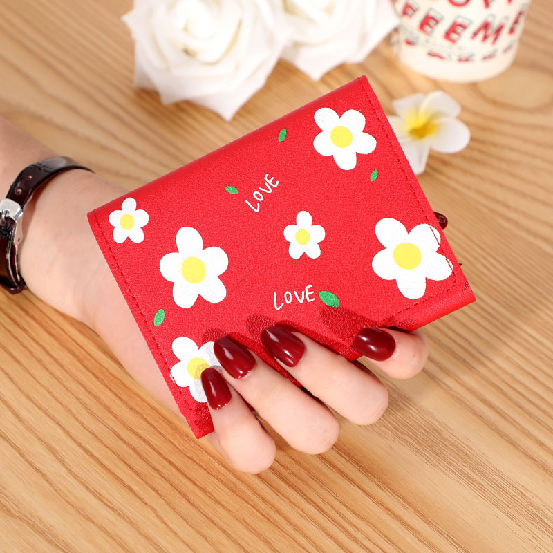 Short Creative Fashion Wallet Print Buckle
