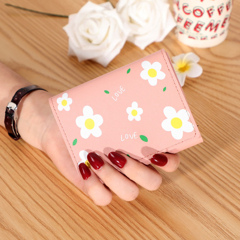 Short Creative Fashion Wallet Print Buckle