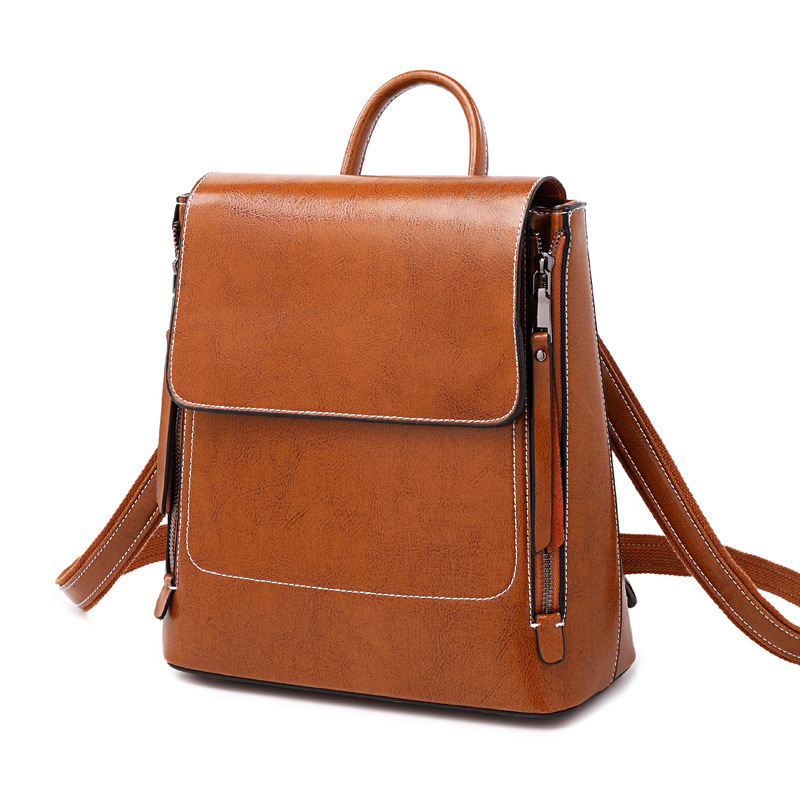 New Retro Cowhide Women's Backpack