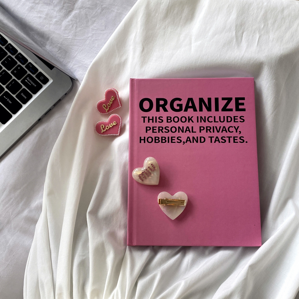 Ins Homemade Flamingo Red  English Notebook