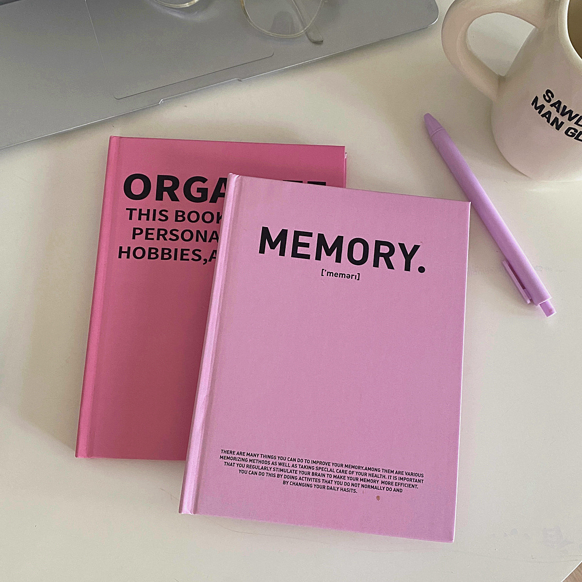 Ins Homemade Flamingo Red  English Notebook