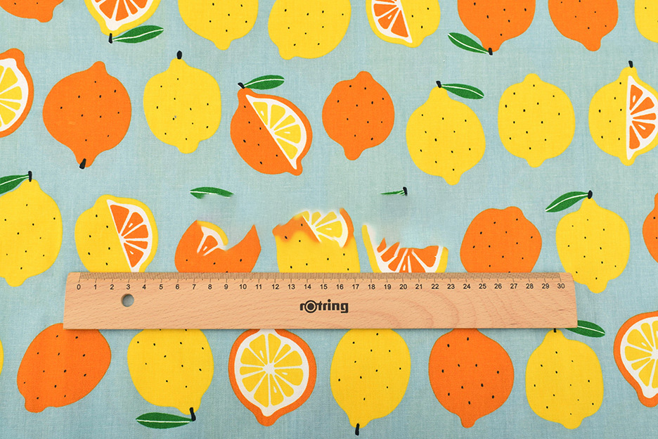Cotton Twill Print Fruit Pattern Girl Dress Cover-up Garment Fabric
