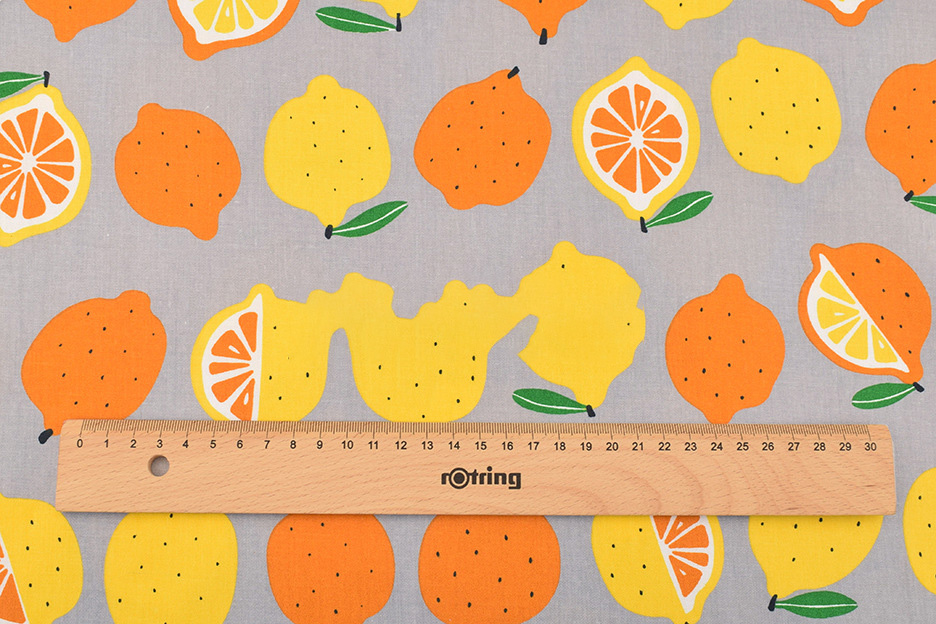 Cotton Twill Print Fruit Pattern Girl Dress Cover-up Garment Fabric